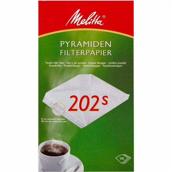 Melitta Kaffefilter 202 100pack 5df i gruppen HJEM, HUS & HAVE / Husholdningsapparater / Kaffe og espresso / Filtre og tilbehør hos TP E-commerce Nordic AB (38-28854)