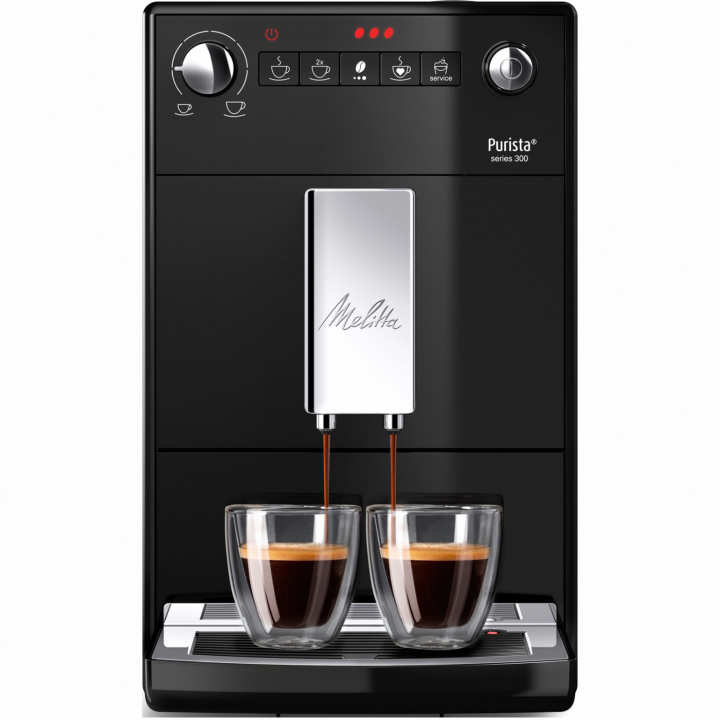 Melitta Purista Svart Helautomatisk kaffemaskin i gruppen HJEM, HUS & HAVE / Husholdningsapparater / Kaffe og espresso / Espressomaskiner hos TP E-commerce Nordic AB (38-28856)