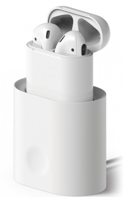 Oplader til AirPods - Hvid i gruppen SMARTPHONES & TABLETS / Øvrigt tilbehør / Docks, Stativ og Holder hos TP E-commerce Nordic AB (38-29052)