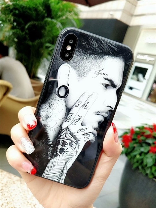 Tempereret glas, TPU, iPhone 7/8/SE(2nd), Fear i gruppen SMARTPHONES & TABLETS / Mobil Beskyttelse / Apple / iPhone 8 / Cover hos TP E-commerce Nordic AB (38-29117)