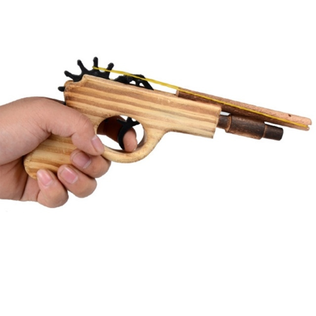 Træ gummibåndsrevolver i gruppen LEGETØJ, BØRN & BABY / Legetøj / Action spil hos TP E-commerce Nordic AB (38-29120)