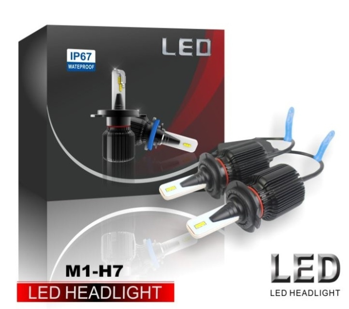 LED-konverter M1, H7, 20W/lampe, 4000LM, 2-pak i gruppen BIL / Bil belysning / LED-Fuldt lys og halvt lys hos TP E-commerce Nordic AB (38-29134)