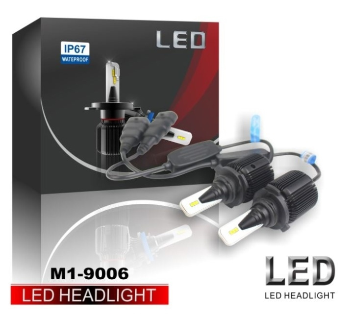 LED-konvertering M1, H8, H9, H11, 20W/lampa, 4000LM, 2-pack i gruppen BIL / Bil belysning / LED-Fuldt lys og halvt lys hos TP E-commerce Nordic AB (38-29135)