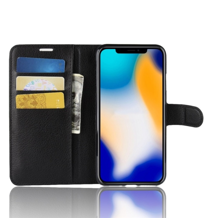 Pungtaske - iPhone XS Max, Sort i gruppen SMARTPHONES & TABLETS / Mobil Beskyttelse / Apple / iPhone XS Max / Cover hos TP E-commerce Nordic AB (38-29168)