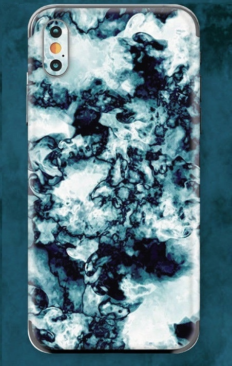 Skin til iPhone 7/8/SE(2nd), Cloudy - Mørkeblå i gruppen SMARTPHONES & TABLETS / Mobil Beskyttelse / Apple / iPhone 7 / Cover hos TP E-commerce Nordic AB (38-29191)