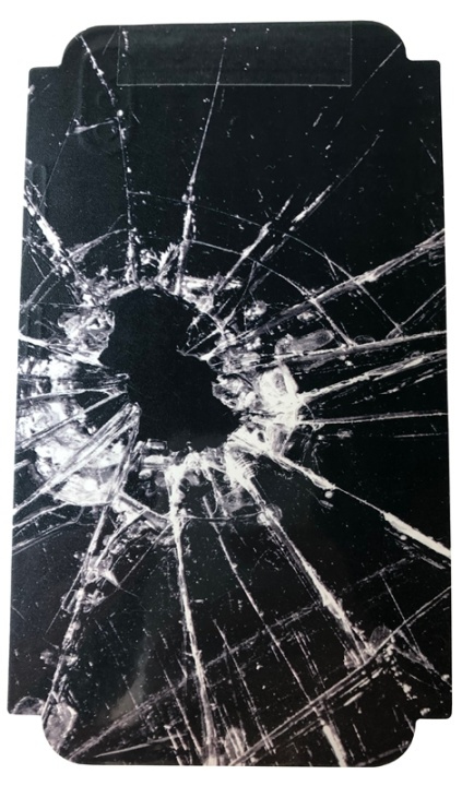 Skin til Iphone X/XS Splintret glas - Sort i gruppen SMARTPHONES & TABLETS / Mobil Beskyttelse / Apple / iPhone X/XS / Cover hos TP E-commerce Nordic AB (38-29212)