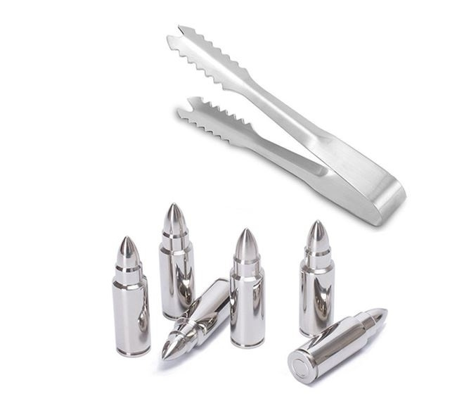 Whiskystenar - 6 stk. patroner, der holder drikken kold (inkl. tang & box) i gruppen HJEM, HUS & HAVE / Køkkenredskaber / Vin & Drink Tilbehør hos TP E-commerce Nordic AB (38-29482)