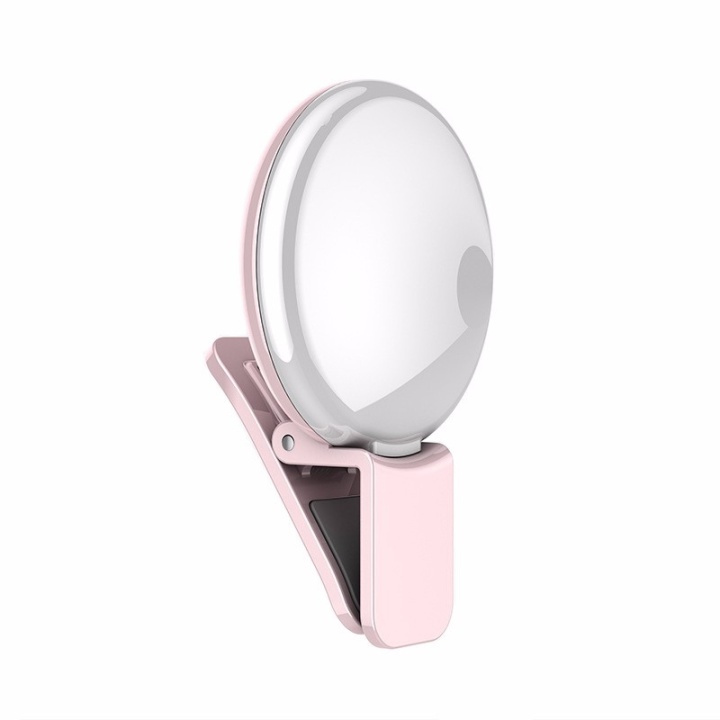 Selfie Light Klip - Pink i gruppen SMARTPHONES & TABLETS / Øvrigt tilbehør / Gadgets hos TP E-commerce Nordic AB (38-29486)
