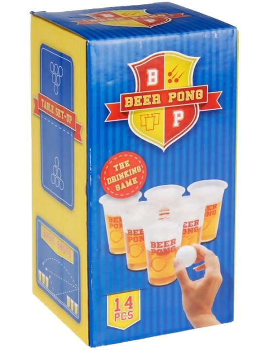 Beerpong - Paket med 2st bollar och 12 plastmuggar i gruppen HJEM, HUS & HAVE / Have og gårdhave / Andet hos TP E-commerce Nordic AB (38-29773)