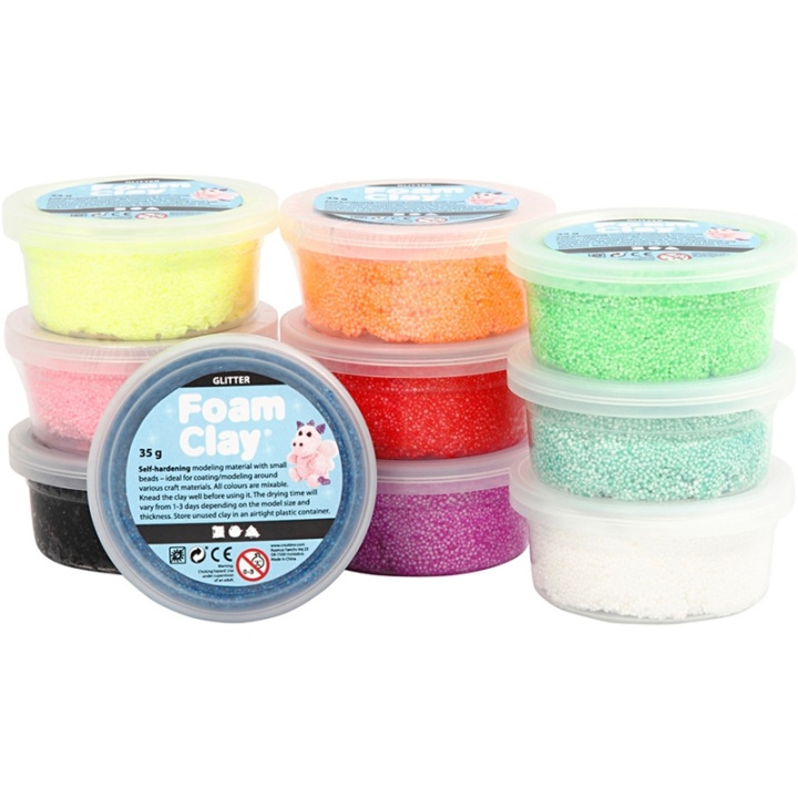 Mixade Färger Glitter 10x35g i gruppen LEGETØJ, BØRN & BABY / Legetøj / Lege ler, lege sand og tilbehør hos TP E-commerce Nordic AB (38-30978)