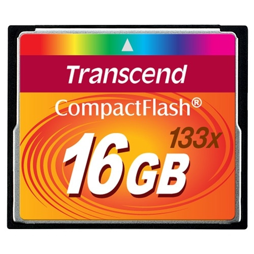Transcend CompactFlash16GB 133x (TS16GCF133) i gruppen HJEMMEELEKTRONIK / Lagringsmedier / Hukommelseskort / Compact Flash hos TP E-commerce Nordic AB (38-33009)