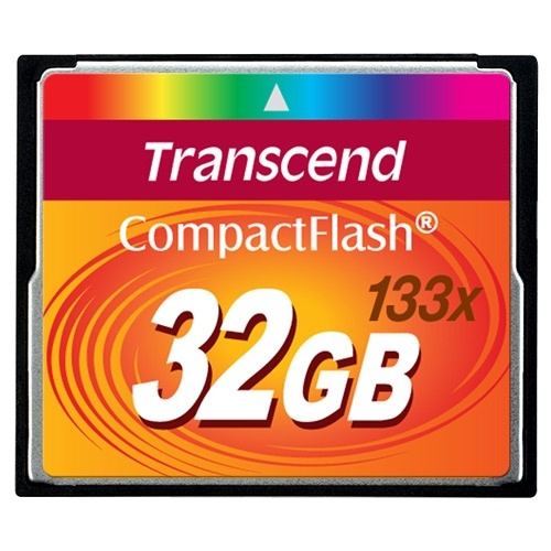 Transcend CompactFlash32GB 133x (TS32GCF133) i gruppen HJEMMEELEKTRONIK / Lagringsmedier / Hukommelseskort / Compact Flash hos TP E-commerce Nordic AB (38-33011)
