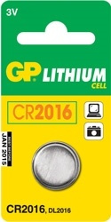GP CR2016 3V 1-pack (GP2182) i gruppen HJEMMEELEKTRONIK / Batterier og opladere / Batterier / Knapcelle hos TP E-commerce Nordic AB (38-33029)