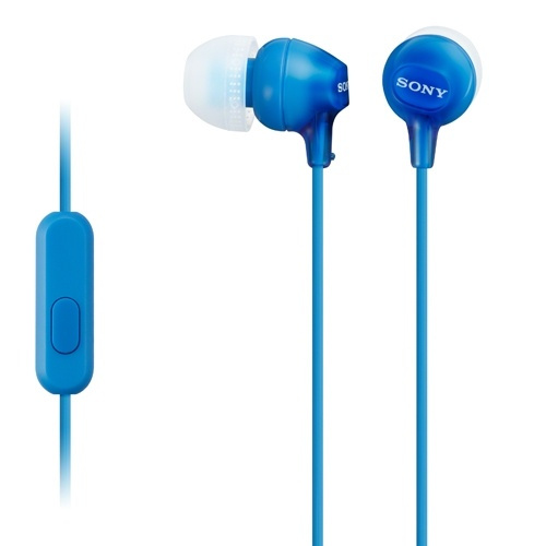 Sony Headset in-ear MDR-EX15AP Blå (MDREX15APLI.CE7) i gruppen HJEMMEELEKTRONIK / Lyd & billede / Hovedtelefoner & Tilbehør / Hovedtelefoner hos TP E-commerce Nordic AB (38-33144)
