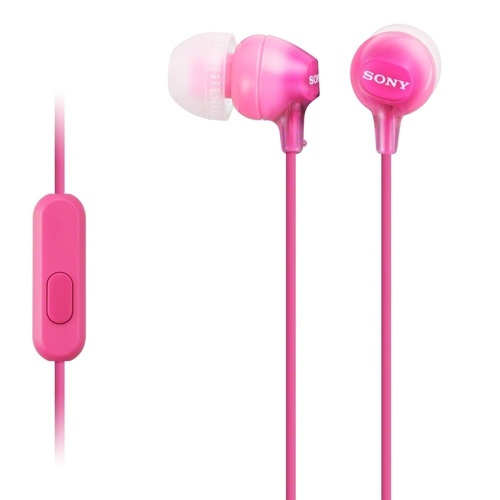 Sony Headset in-ear MDR-EX15AP Rosa (MDREX15APPI.CE7) i gruppen HJEMMEELEKTRONIK / Lyd & billede / Hovedtelefoner & Tilbehør / Hovedtelefoner hos TP E-commerce Nordic AB (38-33145)