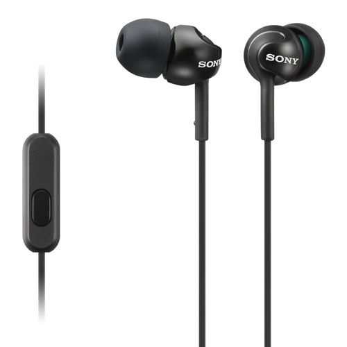 Sony Headset MDR-EX110AP Svart (MDREX110APB.CE7) i gruppen HJEMMEELEKTRONIK / Lyd & billede / Hovedtelefoner & Tilbehør / Hovedtelefoner hos TP E-commerce Nordic AB (38-33170)