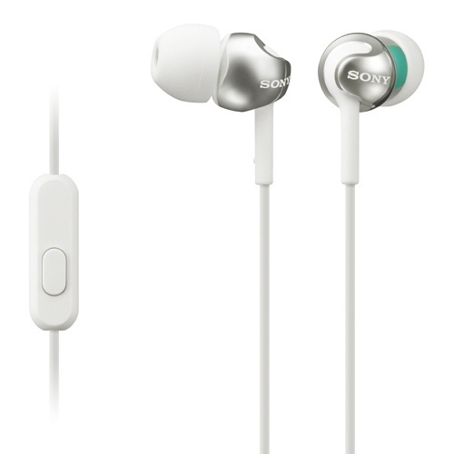 Sony MDR EX110AP Kabling Øreproptelefoner Sølv Hvid i gruppen HJEMMEELEKTRONIK / Lyd & billede / Hovedtelefoner & Tilbehør / Hovedtelefoner hos TP E-commerce Nordic AB (38-33171)