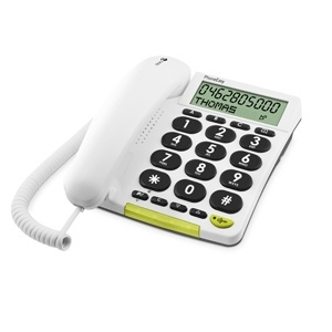 Doro PhoneEasy 312cs Vit (5639) i gruppen HJEMMEELEKTRONIK / Lyd & billede / Fast telefoni / Bord og vægtelefoner hos TP E-commerce Nordic AB (38-34538)