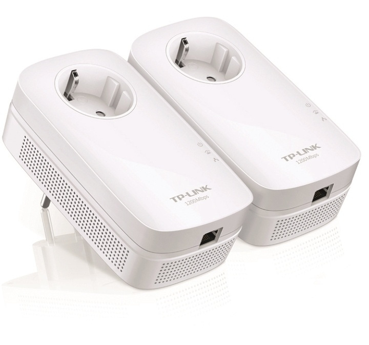 TP-Link TL-PA8010P KIT - Powerline startersæt med to adaptere, 1200Mb i gruppen COMPUTERTILBEHØR / Netværk / Homeplug/Powerline hos TP E-commerce Nordic AB (38-35292)