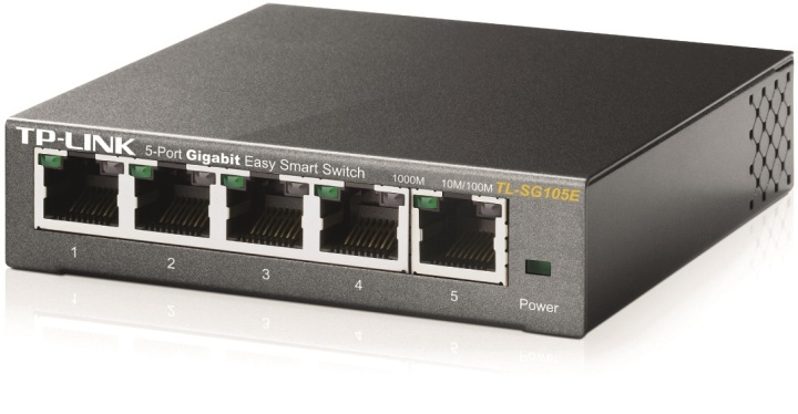 TP-Link netværksswitch 5-ports 10/100/1000 Mbps, RJ45, metalkabinet, i gruppen COMPUTERTILBEHØR / Netværk / Switches / 10/100/1000Mbps hos TP E-commerce Nordic AB (38-35299)