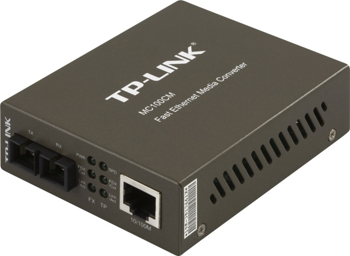 TP-LINK, Fiber SC multimode - TP(RJ45), 10/100 Mbps, 2 km i gruppen COMPUTERTILBEHØR / Netværk / Mediekonvertere hos TP E-commerce Nordic AB (38-35321)