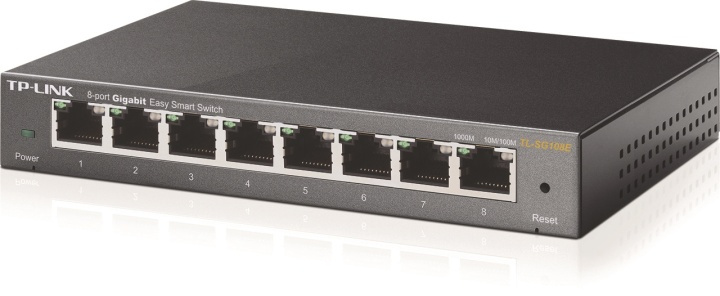 TP-LINK Gigabit Easy Smart netværksswitch, Layer 2, 8-ports 10/100/10 i gruppen COMPUTERTILBEHØR / Netværk / Switches hos TP E-commerce Nordic AB (38-35334)