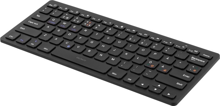DELTACO trådløst minitastatur, lave taster, <b>Bluetooth</b>, 10m, s i gruppen COMPUTERTILBEHØR / Mus og tastatur / Tastatur / Ledningsfri hos TP E-commerce Nordic AB (38-36761)