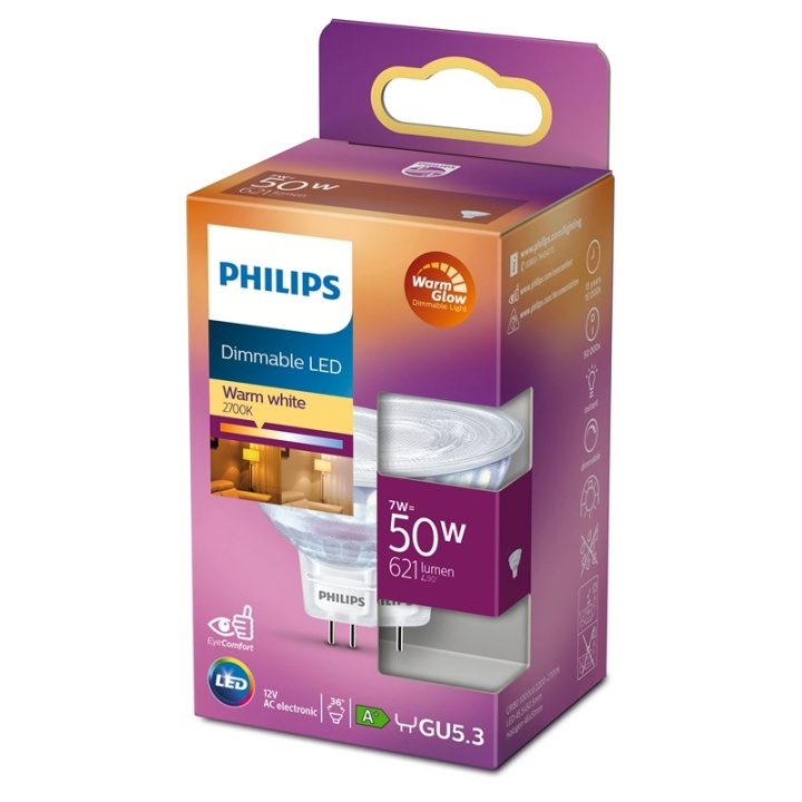 Philips LED GU5.3 Spot 50W 12V Dimbar i gruppen HJEMMEELEKTRONIK / Lys / LED lamper hos TP E-commerce Nordic AB (38-38802)