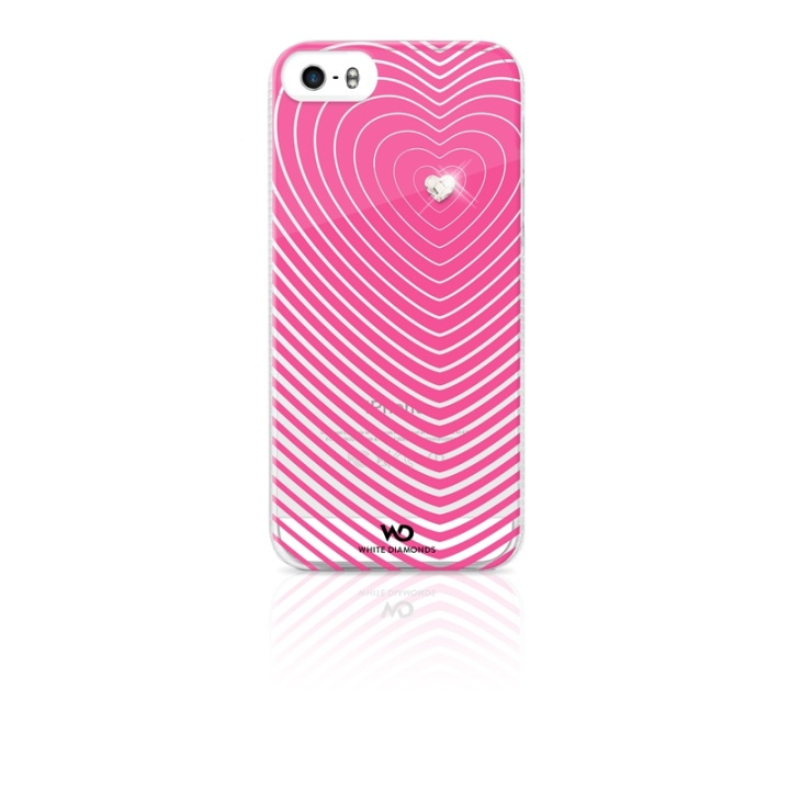 White Diamonds WHITE-DIAMONDS Cover iPhone5/5s/SE Heartbeat Rosa i gruppen SMARTPHONES & TABLETS / Mobil Beskyttelse / Apple / iPhone 5/5S/SE / Cover hos TP E-commerce Nordic AB (38-38817)