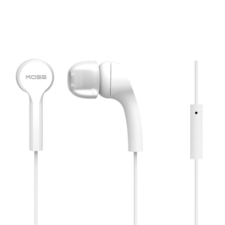 Koss Hörlur KEB9i In Ear Mic Vit i gruppen HJEMMEELEKTRONIK / Lyd & billede / Hovedtelefoner & Tilbehør / Hovedtelefoner hos TP E-commerce Nordic AB (38-39014)
