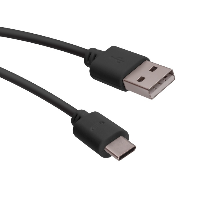 Forever USB-kabel, typ C, 1 meter, svart i gruppen COMPUTERTILBEHØR / Kabler og adaptere / USB / USB-C hos TP E-commerce Nordic AB (38-39232)