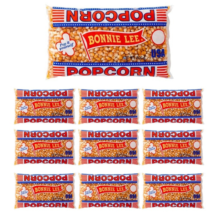 Bonnie Lee Popcorn, Opoppade, 500 g x 10-pack i gruppen SPORT, FRITID & HOBBY / Sjove gadgets / Slik hos TP E-commerce Nordic AB (38-39356PKT)