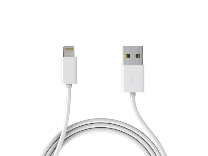 Ekstra kvalitets USB-kabel til iPhone og iPad, 1 meter (hvid) i gruppen SMARTPHONES & TABLETS / Opladere og kabler / Kabler / Kabler Lightning hos TP E-commerce Nordic AB (38-39379)