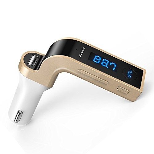 FM-sender med Bluetooth-håndfri (guld) i gruppen BIL / Bil lyd & multimedia / FM-sender hos TP E-commerce Nordic AB (38-39397)