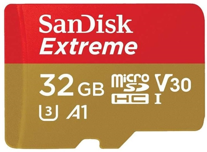 SanDisk MicroSDHC Extreme 32GB A1 100mb/s Uhs-I i gruppen HJEMMEELEKTRONIK / Lagringsmedier / Hukommelseskort / MicroSD/HC/XC hos TP E-commerce Nordic AB (38-39788)