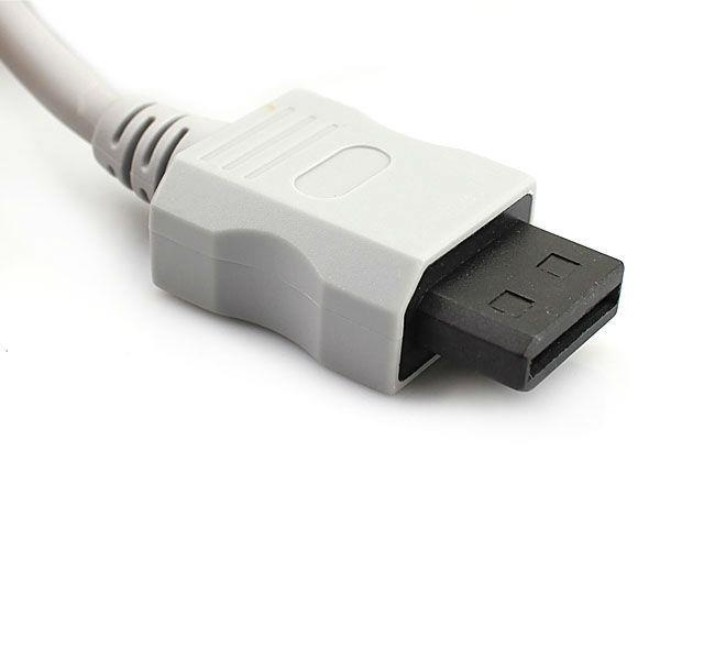 Komponentkabel til Wii/Wii U (grå) i gruppen HJEMMEELEKTRONIK / Spilkonsoller og tilbehør / Nintendo Wii hos TP E-commerce Nordic AB (38-4003)