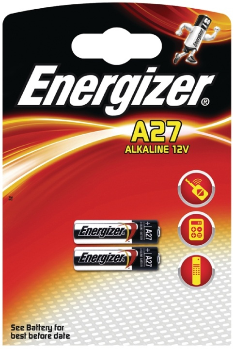 Alkaline Batteri 27A | 12 V | 27 mAh | 2-Blister i gruppen HJEMMEELEKTRONIK / Batterier og opladere / Batterier / Andet hos TP E-commerce Nordic AB (38-40431)