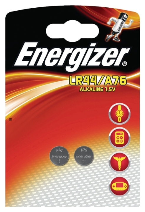 Alkaline batteri LR44 | 1.5 V DC | 175 mAh | 2-Blister | Sølv i gruppen HJEMMEELEKTRONIK / Batterier og opladere / Batterier / Andet hos TP E-commerce Nordic AB (38-40432)