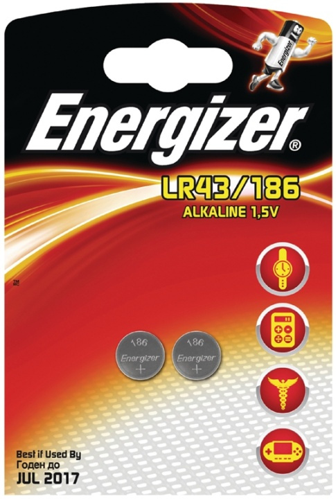 Energizer Alkaline Batteri Lr43 | 1.5 V | 2-Blister i gruppen HJEMMEELEKTRONIK / Batterier og opladere / Batterier / Knapcelle hos TP E-commerce Nordic AB (38-40434)