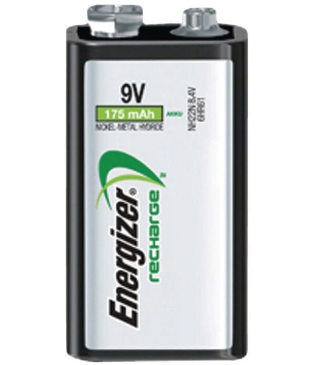 Energizer Genopladelige Ni-MH batteri E-Block | 8.4 V DC | 175 mAh | Forudladet | 1-Blister | 6HR61 | Sølv i gruppen HJEMMEELEKTRONIK / Batterier og opladere / Genopladelige batterier / Andet hos TP E-commerce Nordic AB (38-40449)