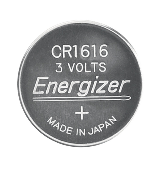 Energizer Lithium knapcellebatteri CR1616 | 3 V DC | 60 mAh | 1-Blister | Sølv i gruppen HJEMMEELEKTRONIK / Batterier og opladere / Batterier / Knapcelle hos TP E-commerce Nordic AB (38-40463)