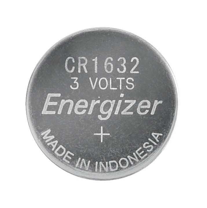 Energizer Lithium knapcellebatteri CR1632 | 3 V DC | 130 mAh | Forudladet | 1-Blister | Forskellige enheder | Sølv i gruppen HJEMMEELEKTRONIK / Batterier og opladere / Batterier / Knapcelle hos TP E-commerce Nordic AB (38-40465)