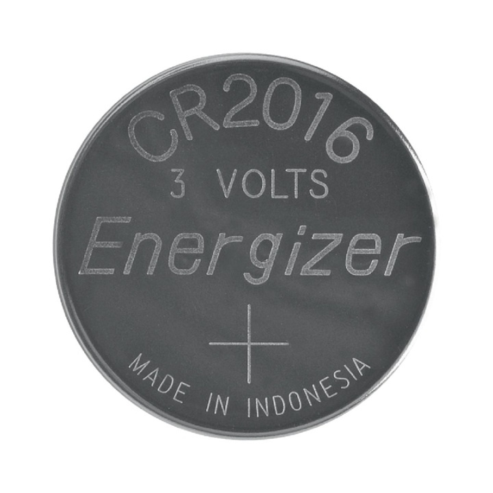 Energizer Lithium knapcellebatteri CR2016 | 3 V DC | 100 mAh | 2-Blister | Sølv i gruppen HJEMMEELEKTRONIK / Batterier og opladere / Batterier / Knapcelle hos TP E-commerce Nordic AB (38-40467)