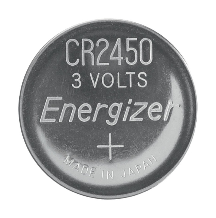 Energizer Lithium knapcellebatteri CR2450 | 3 V DC | 620 mAh | 2-Blister | Sølv i gruppen HJEMMEELEKTRONIK / Batterier og opladere / Batterier / Knapcelle hos TP E-commerce Nordic AB (38-40473)