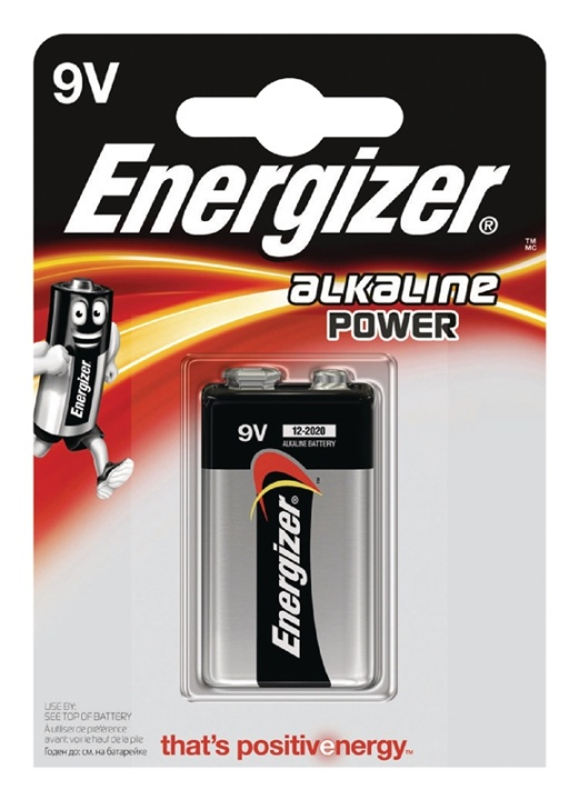 Alkaline batteri 9V | 6LR61 | 1-Blister i gruppen HJEMMEELEKTRONIK / Batterier og opladere / Batterier / 9V hos TP E-commerce Nordic AB (38-40492)