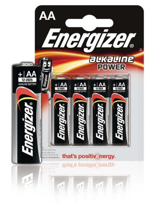 Energizer Alkaline Batteri AA | 1.5 V DC | 4-Blister i gruppen HJEMMEELEKTRONIK / Batterier og opladere / Batterier / AA hos TP E-commerce Nordic AB (38-40493)