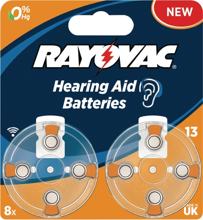 Rayovac Zink-Air Batteri Pr48 1.4 V 8-Bobler i gruppen HJEMMEELEKTRONIK / Batterier og opladere / Batterier / Batterier til høreapparater hos TP E-commerce Nordic AB (38-41613)