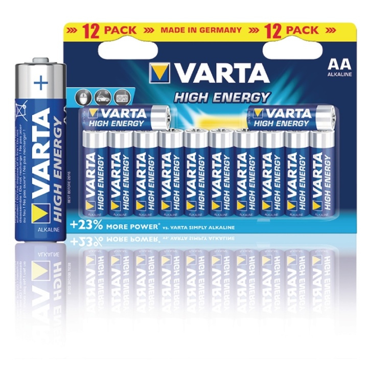 Varta Alkaline Batteri AA | 1.5 V DC | 12-Blister i gruppen HJEMMEELEKTRONIK / Batterier og opladere / Batterier / AA hos TP E-commerce Nordic AB (38-41915)