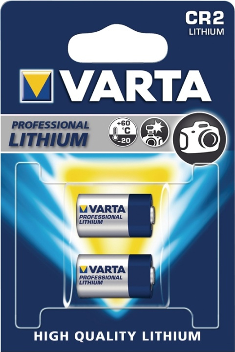Varta Lithium Batteri Cr2 3 V 2-Bobler i gruppen HJEMMEELEKTRONIK / Batterier og opladere / Batterier / Andet hos TP E-commerce Nordic AB (38-41952)