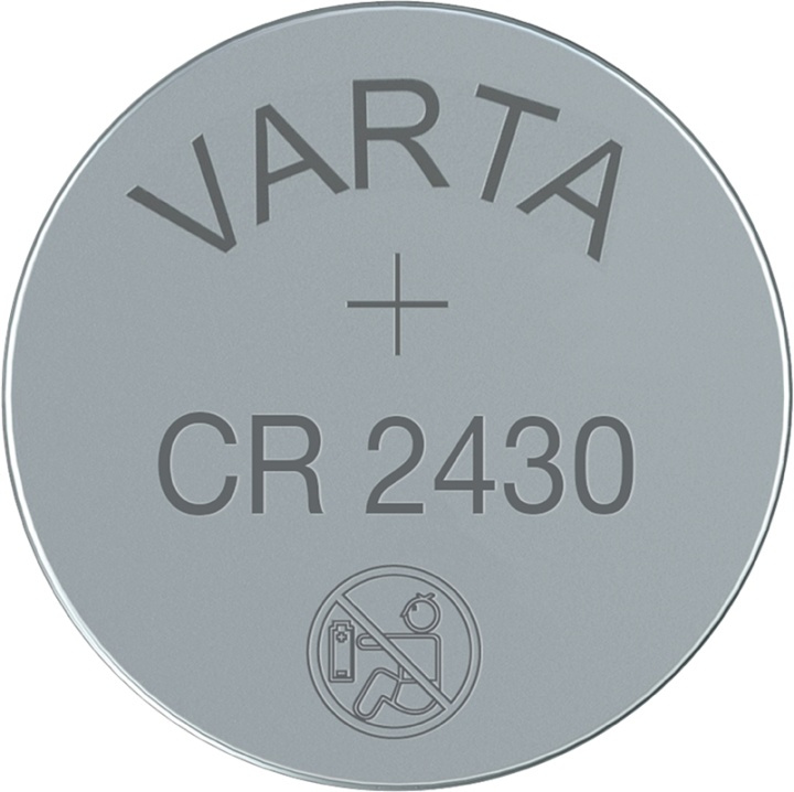 Varta CR2430 (6430) batteri, 1 stk. blister Lithium-knapcelle, 3 V i gruppen HJEMMEELEKTRONIK / Batterier og opladere / Batterier / Knapcelle hos TP E-commerce Nordic AB (38-41984)